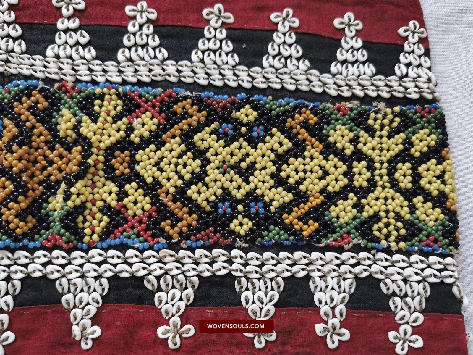 1440 Antique Iban Wedding Skirt Beaded Band Kain Lekok