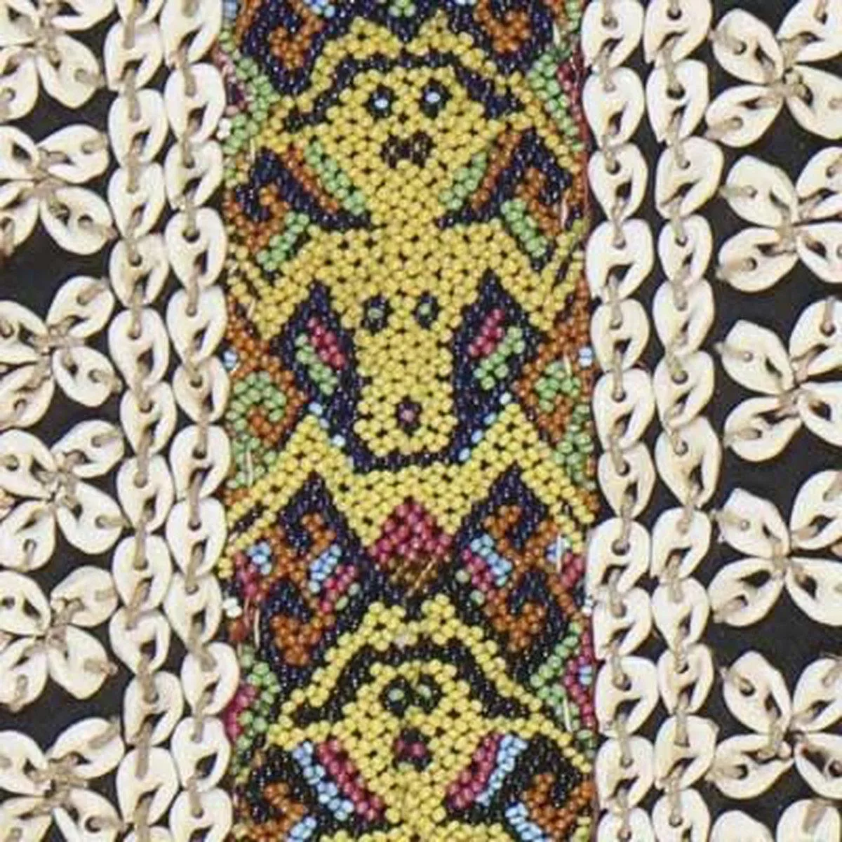 1505 Antique Iban Wedding Skirt Beaded Band Kain Lekok Textile