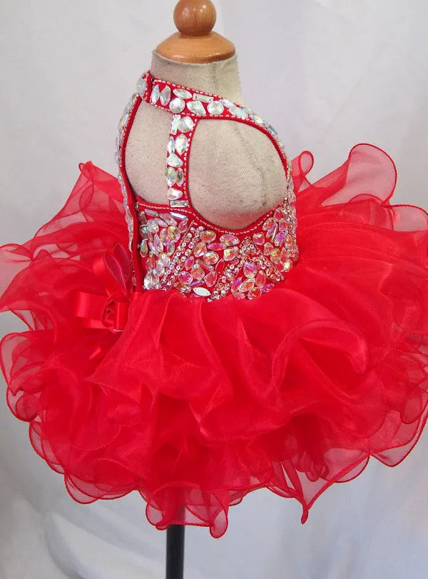 16 color avalible -- Infant/toddler/baby/children/kids glitz Girl's Pageant Dress