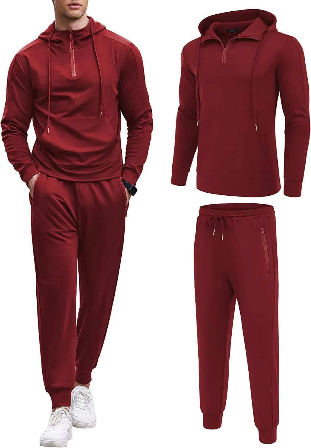 2 Piece Zip Hoodie and Sweatpants Set (US Only)