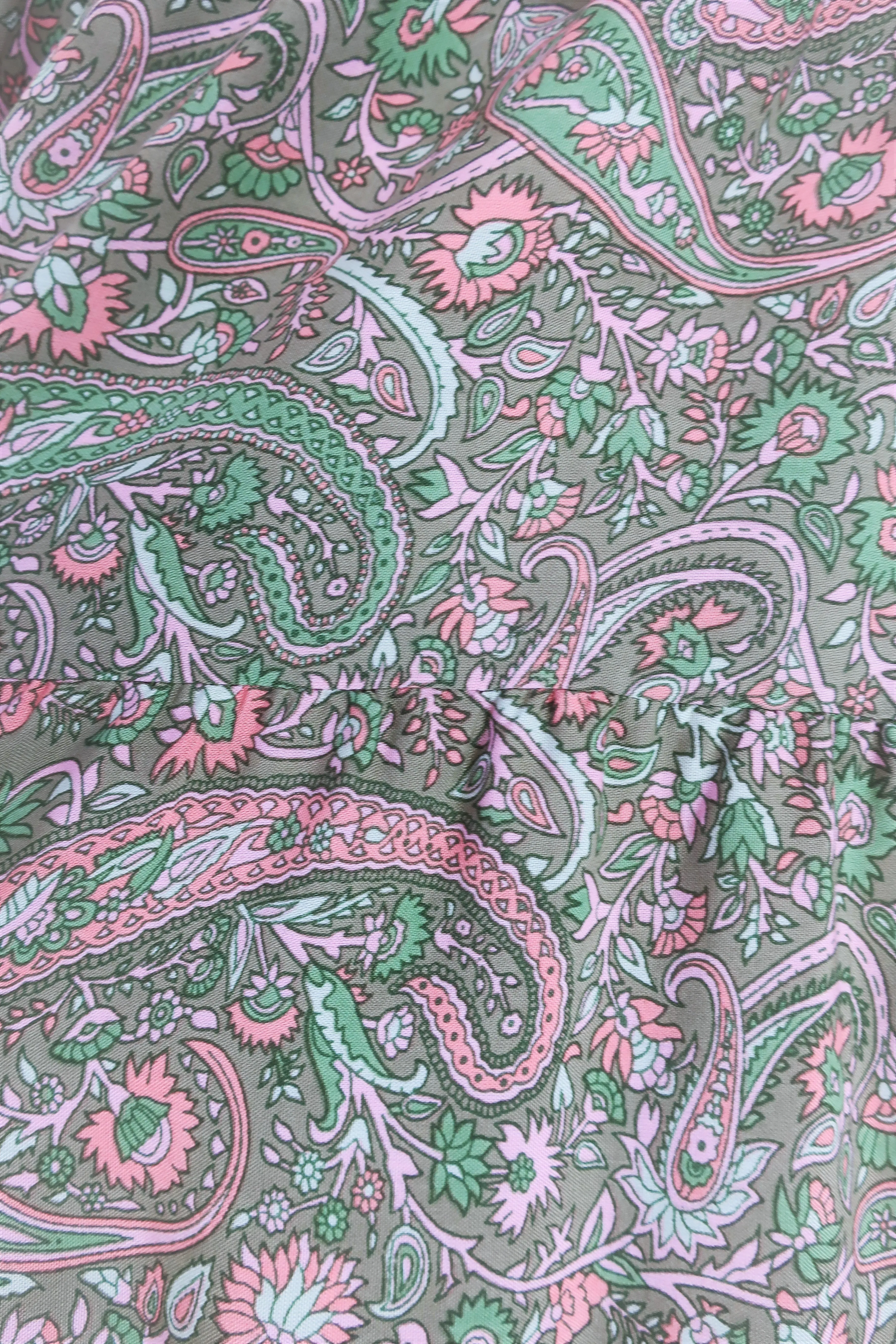 50% OFF Florence Prairie Skirt in Sage & Blush Paisley - Free Size