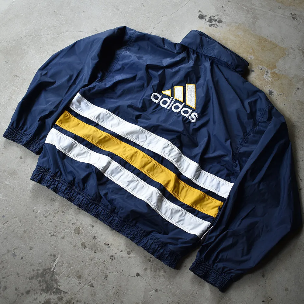 80's adidas フード付き ナイロンジャケット 231107