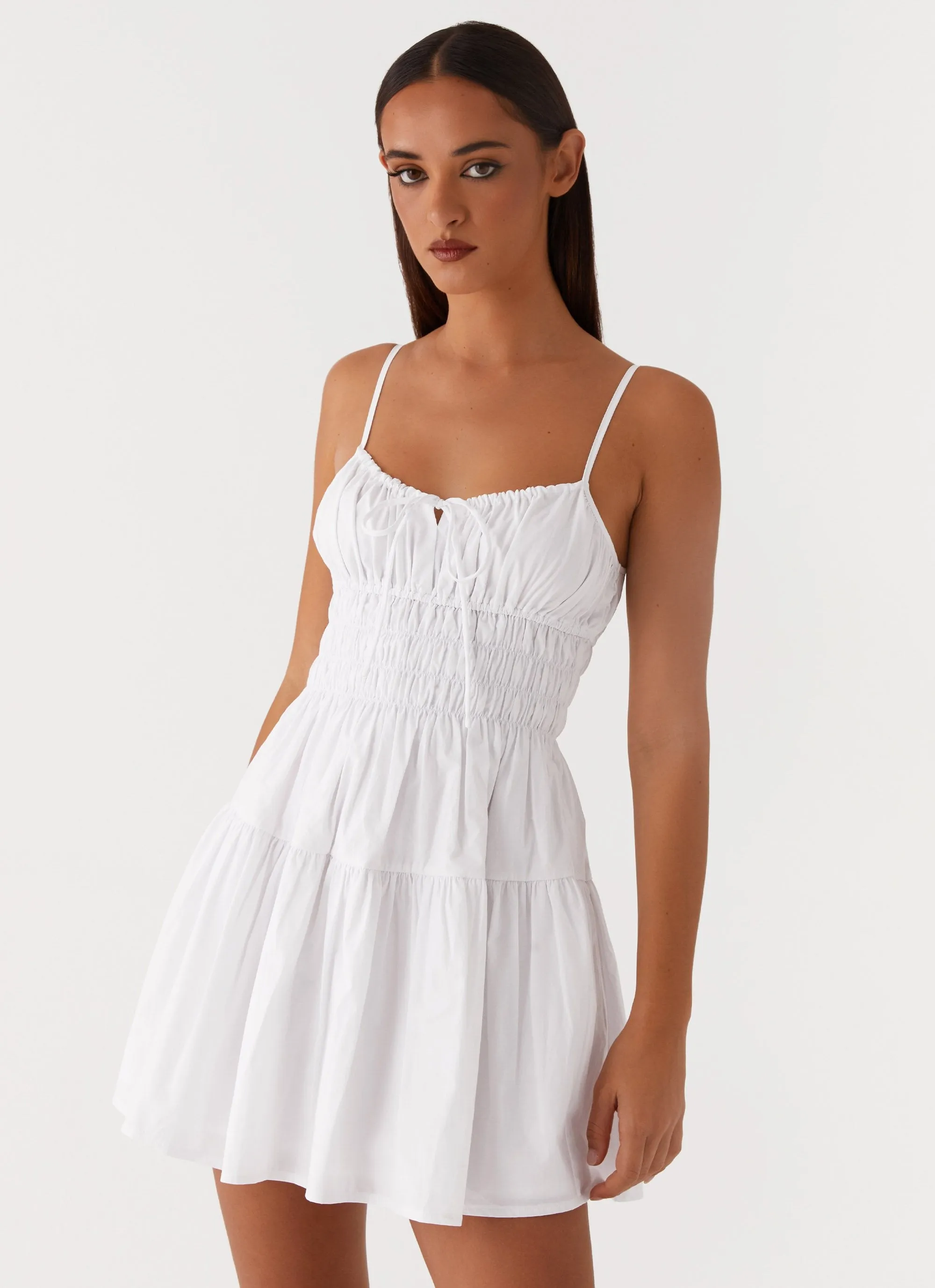 Adeline Cami Mini Dress - White