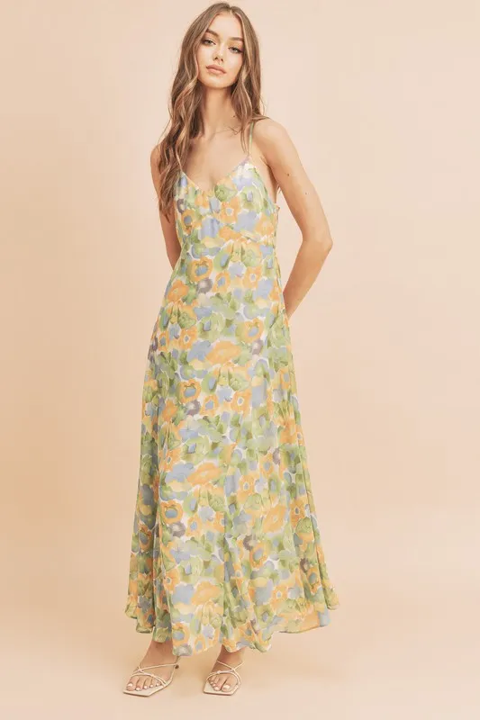 Aemi   Co Lois Floral Cami Maxi Dress