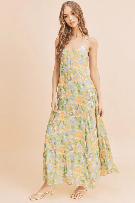 Aemi   Co Lois Floral Cami Maxi Dress