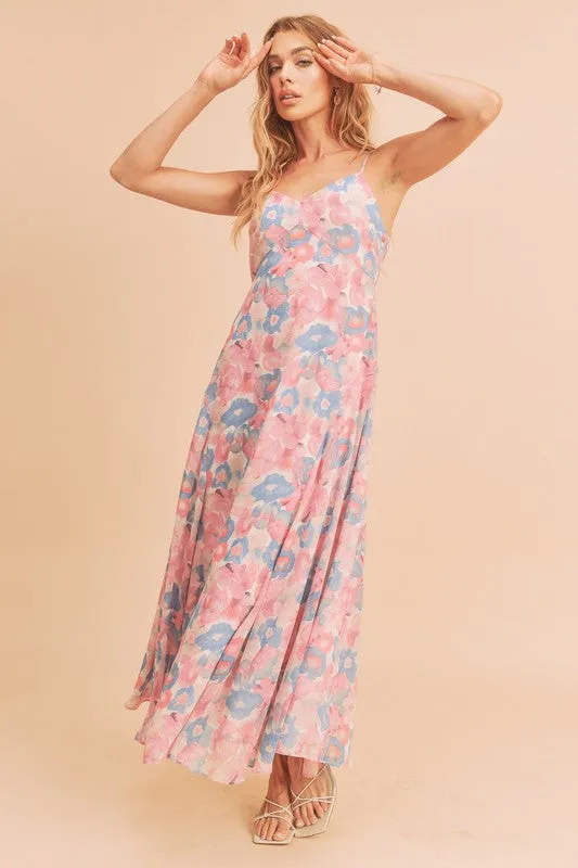 Aemi   Co Lois Floral Cami Maxi Dress