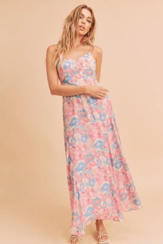 Aemi   Co Lois Floral Cami Maxi Dress