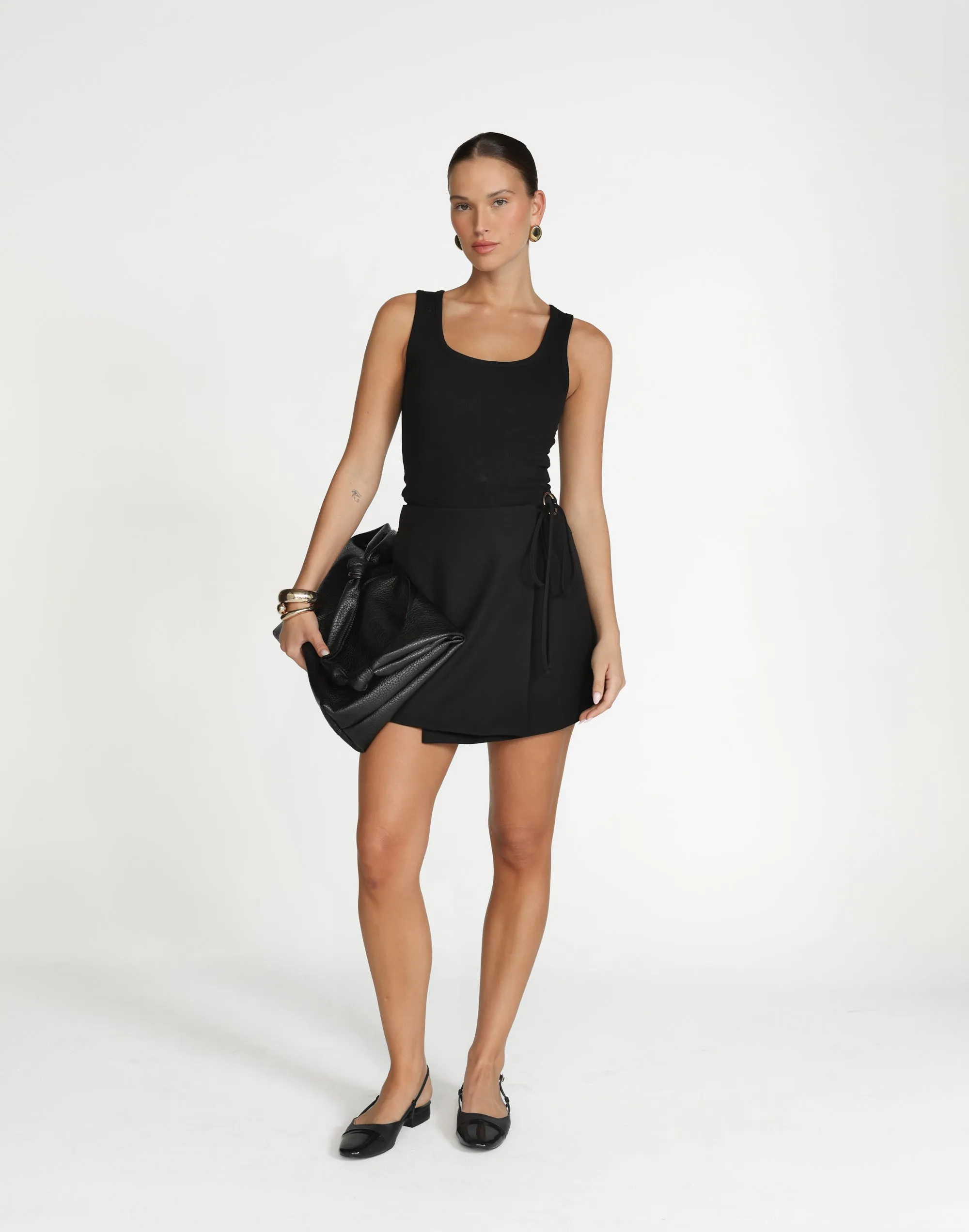 Alayna Mini Skirt (Black)