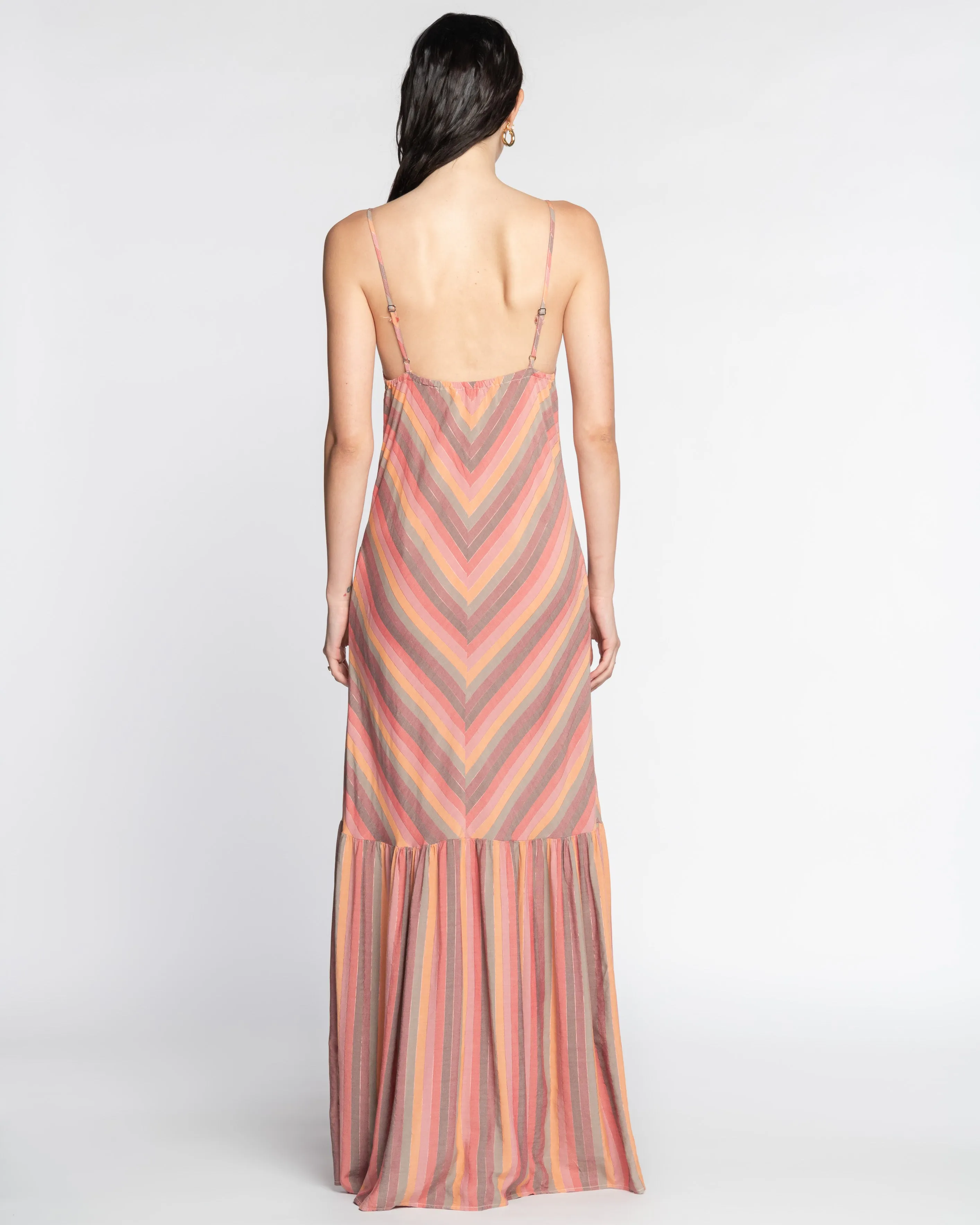 Amelia Adjustable Straps Maxi Dress