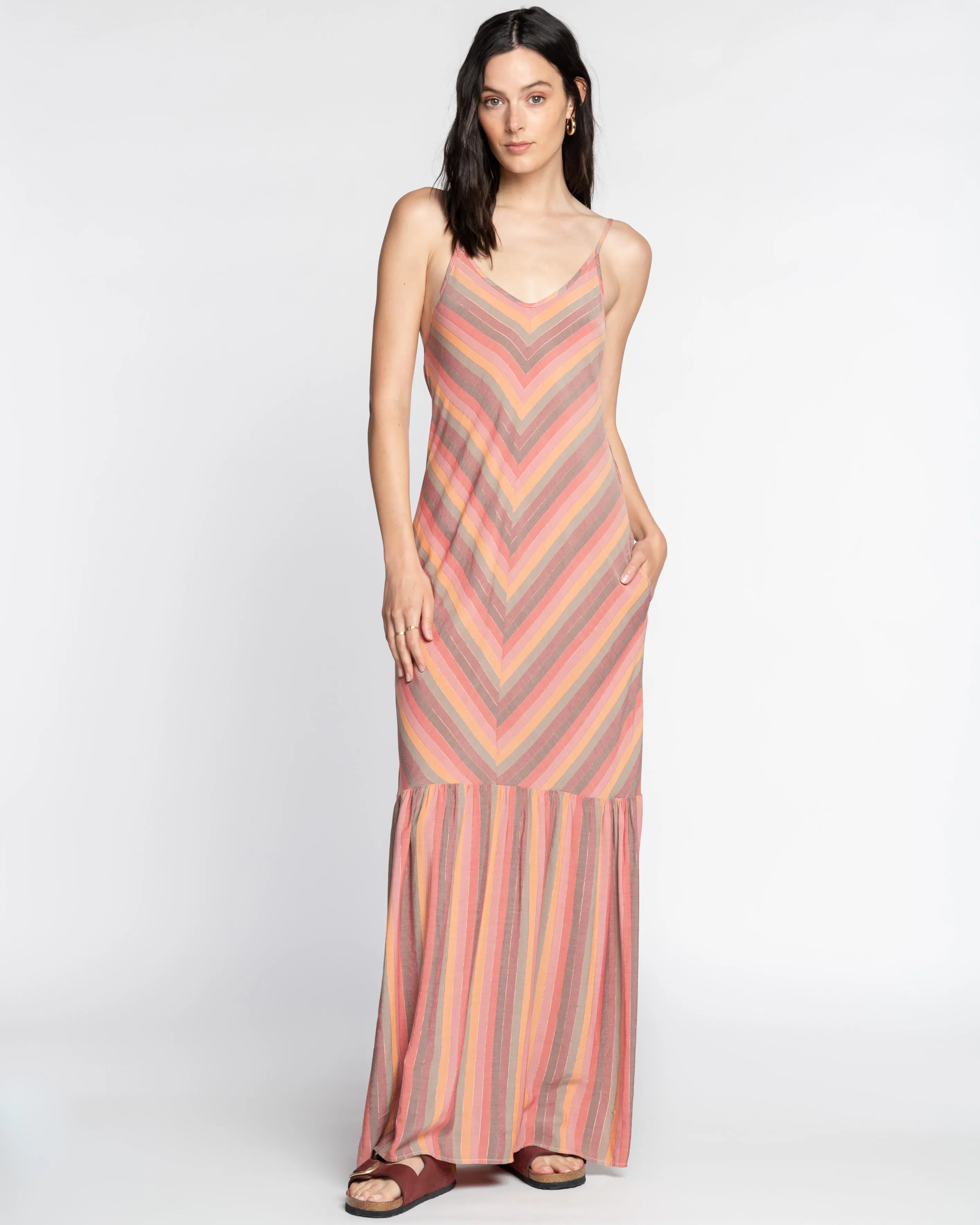 Amelia Adjustable Straps Maxi Dress