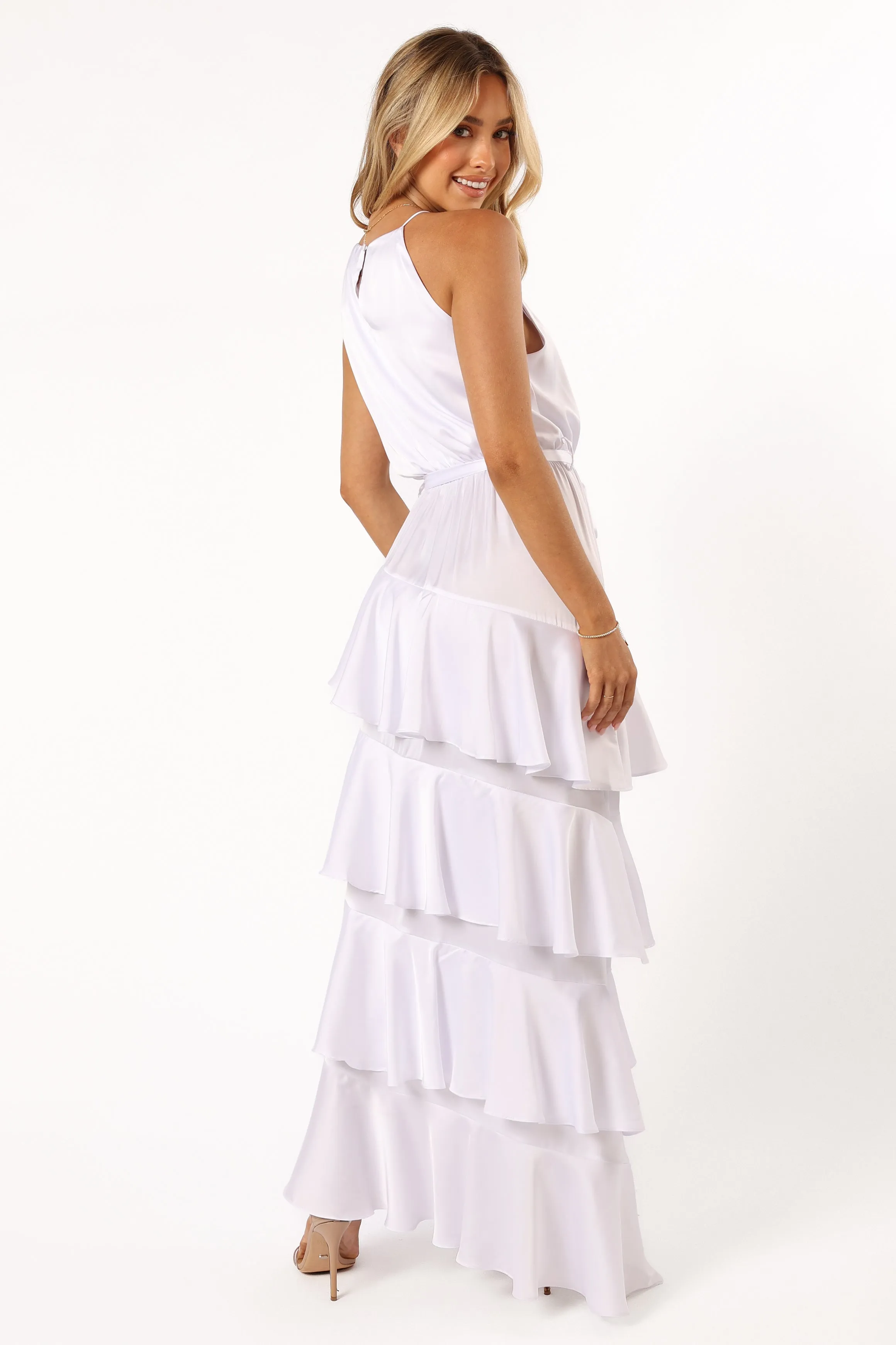 Annalise Tiered Maxi Dress - White