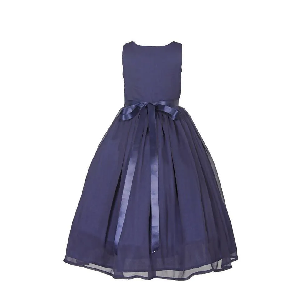 Asmaani Baby Girl's Navy Blue Designer Dress (AS-DRESS-22003)