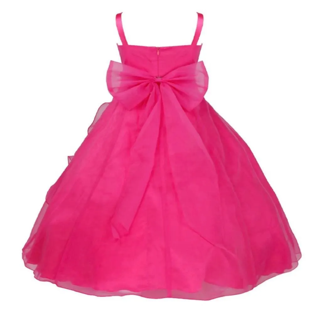 Asmaani Baby Girl's Pink Colour Satin A-Line Maxi Full Length Dress (AS-DRESS-22088)