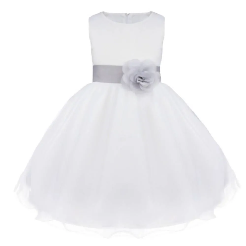 Asmaani Baby Girl's White Color Fancy Party Wear Dress (AS-DRESS-22053)