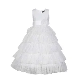 Asmaani Baby Girl's White Colour Fancy Dress (AS-DRESS-22110)