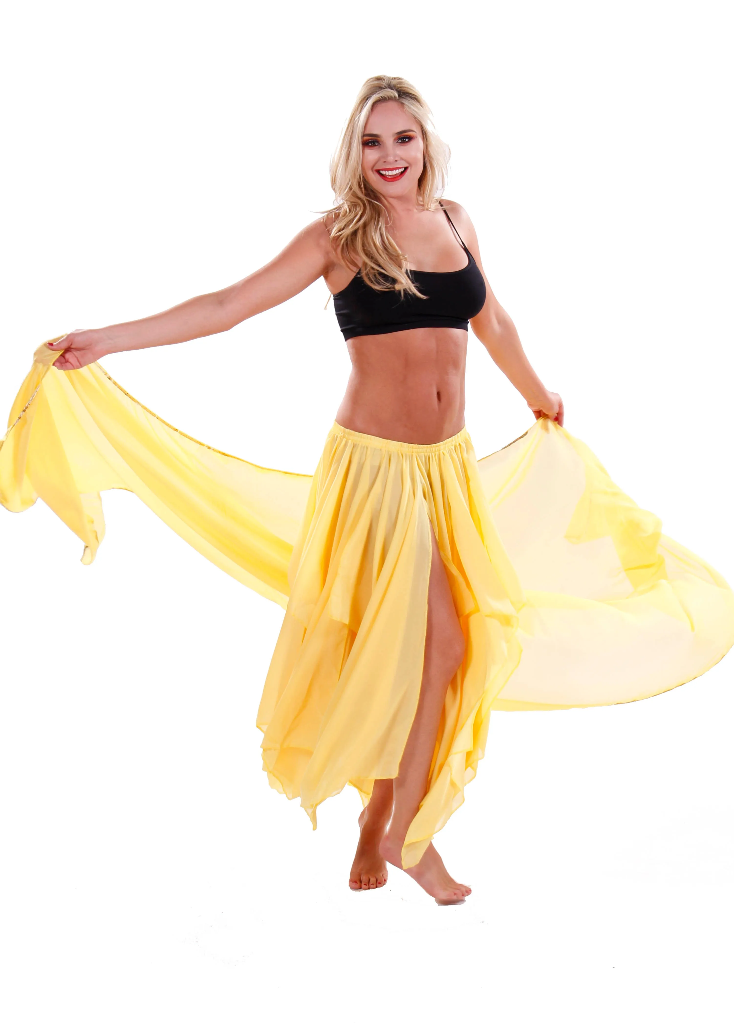 Belly Dance 13 Panel Skirt & Veil Costume Set | PETALS AND PANELS