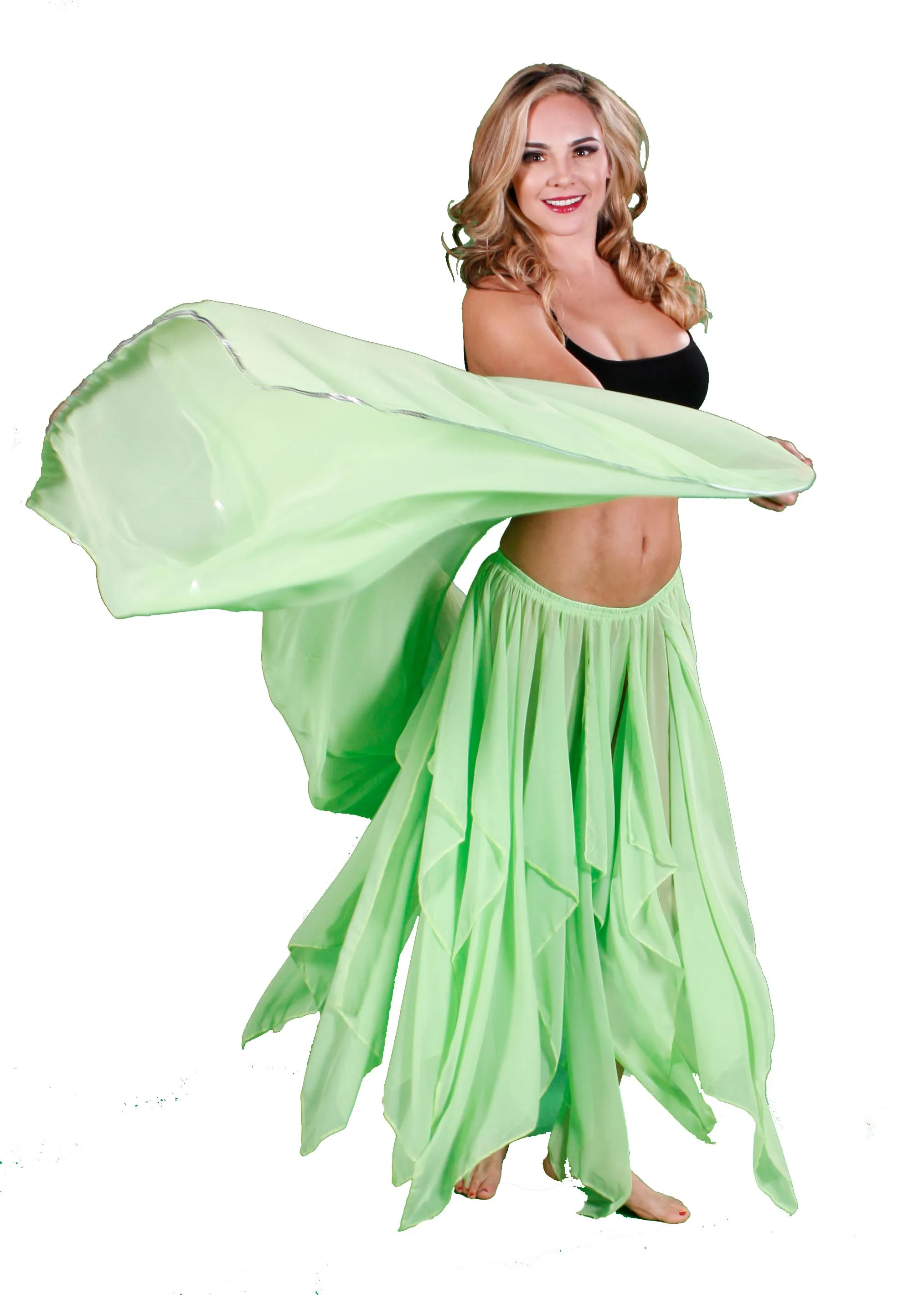 Belly Dance 13 Panel Skirt & Veil Costume Set | PETALS AND PANELS