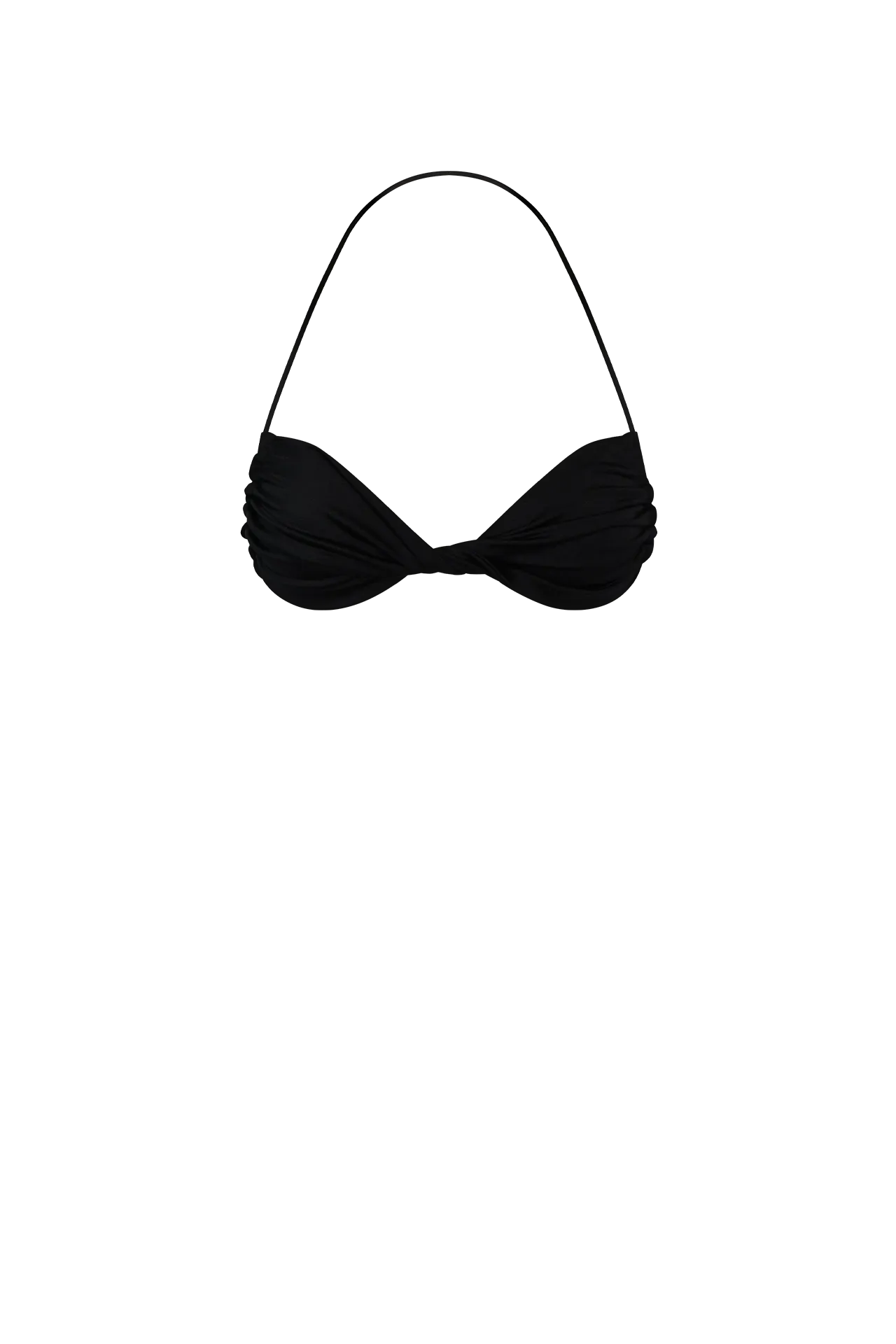 Black Adjustable Bikini Top