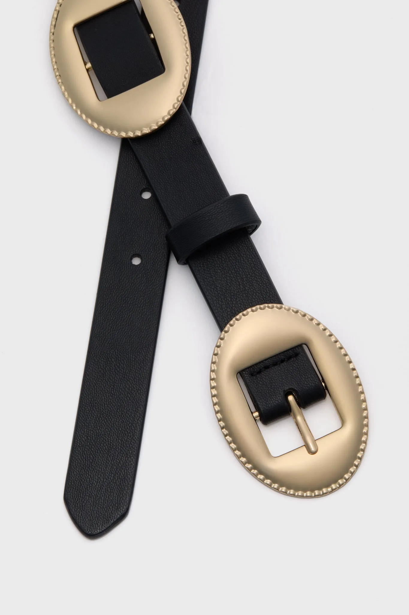 Black Western Buckle Belt