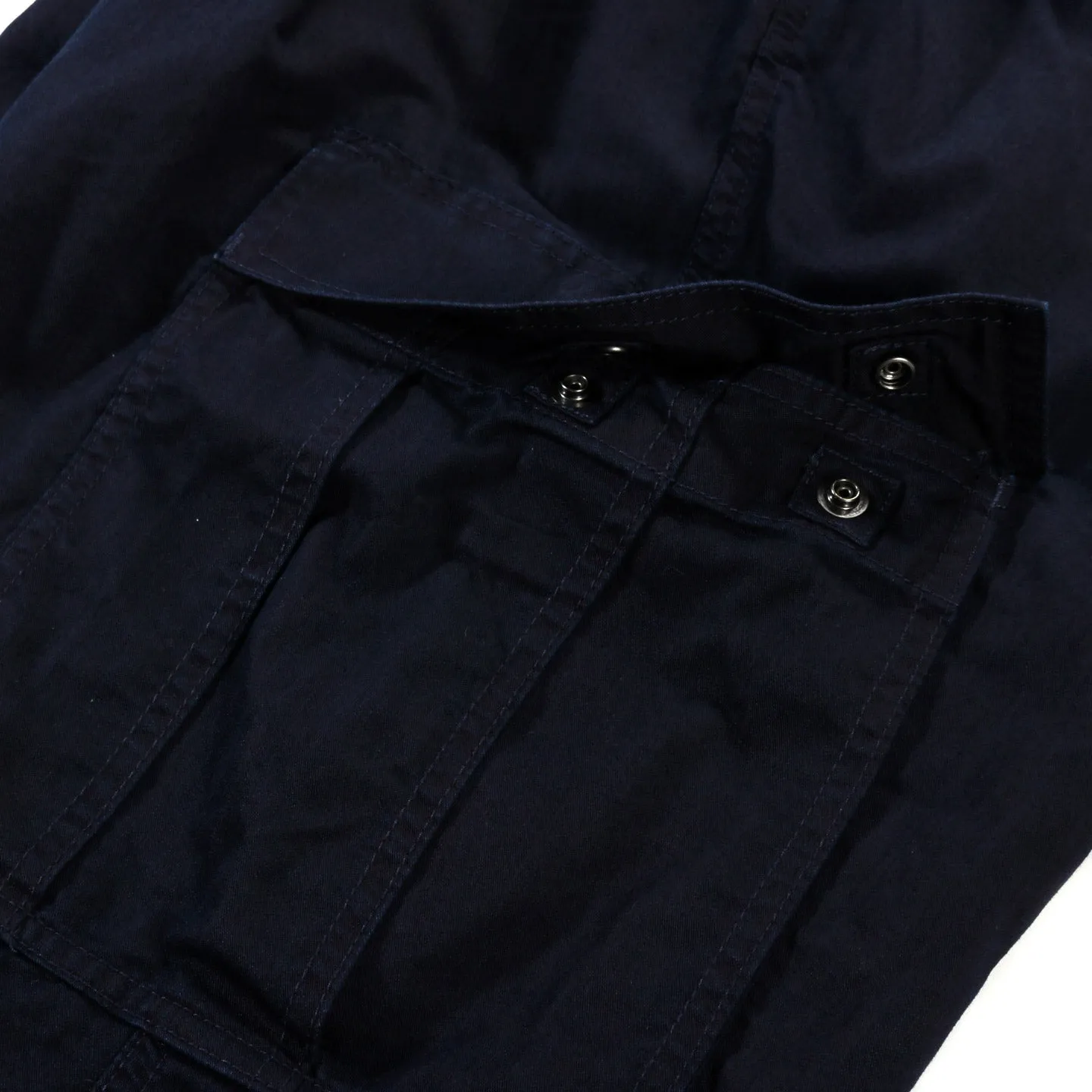 BLUE BLUE JAPAN INDIGO NYLON SATIN CARGO PANTS