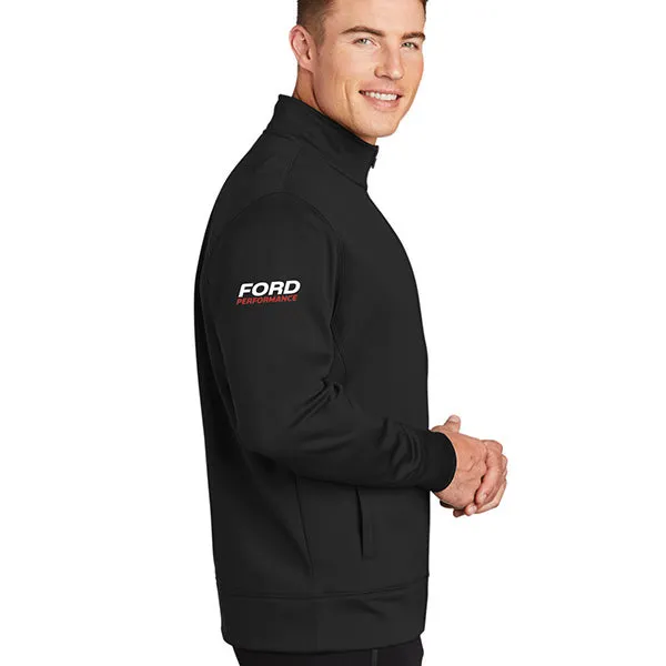 BLUE OVAL PERFORMANCE FLEECE FULL-ZIP JACKET