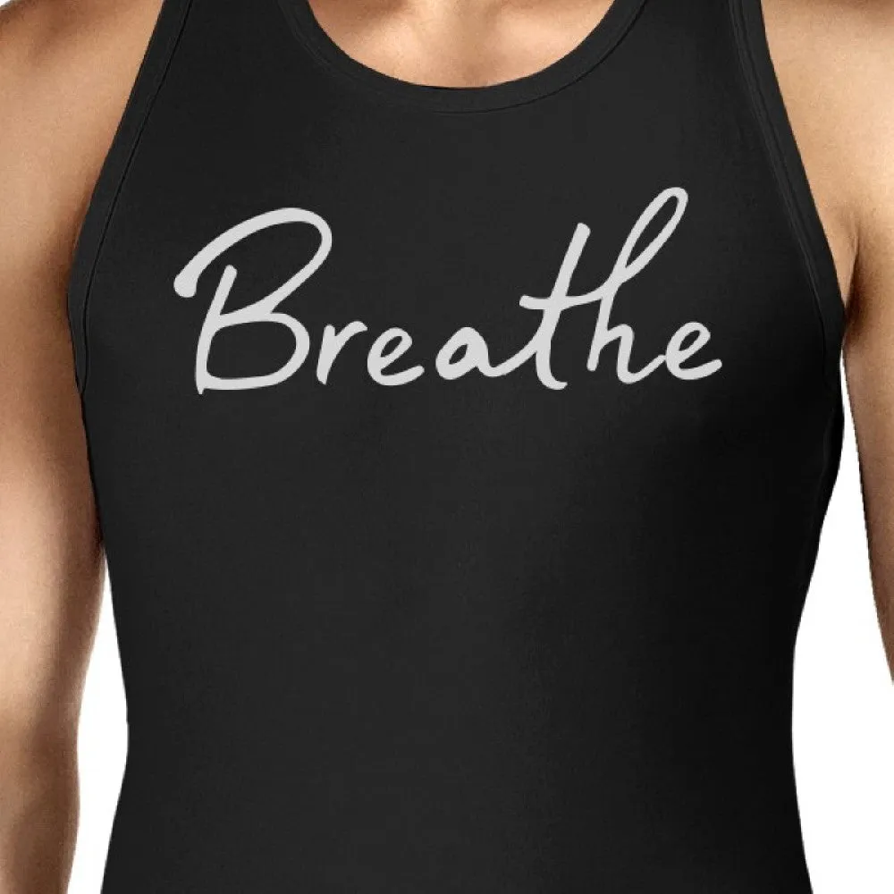 Breath Unisex Tank Top Yoga Sleeveless Shirt Cute Gifts For Yogi