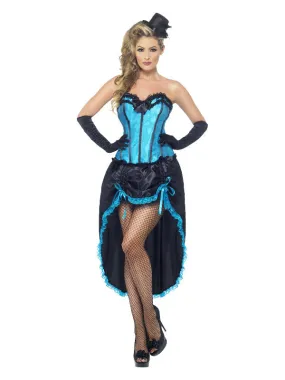 Burlesque Dancer Costume, Blue