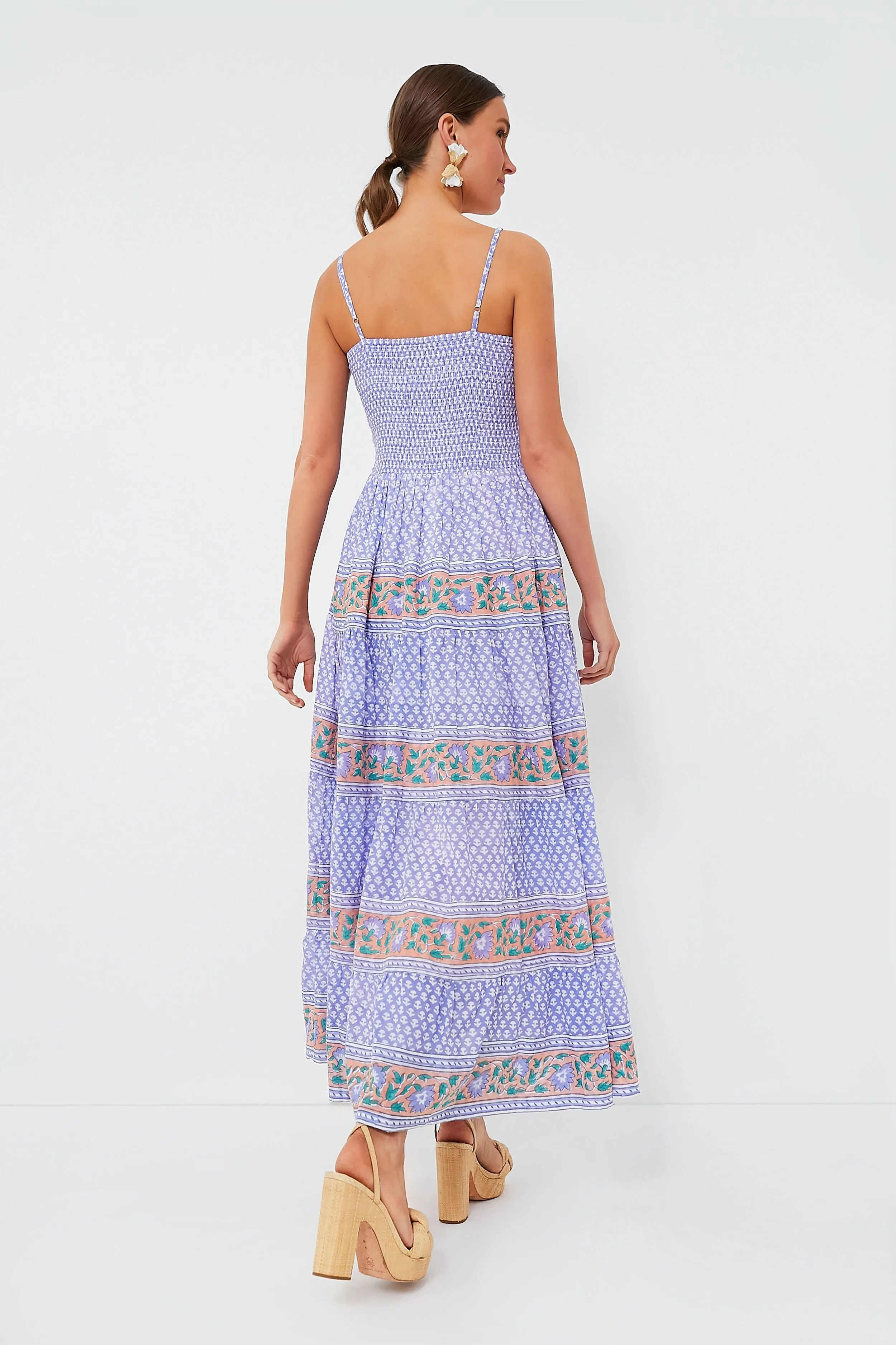 Campania Peri Smocked Back Maxi Dress