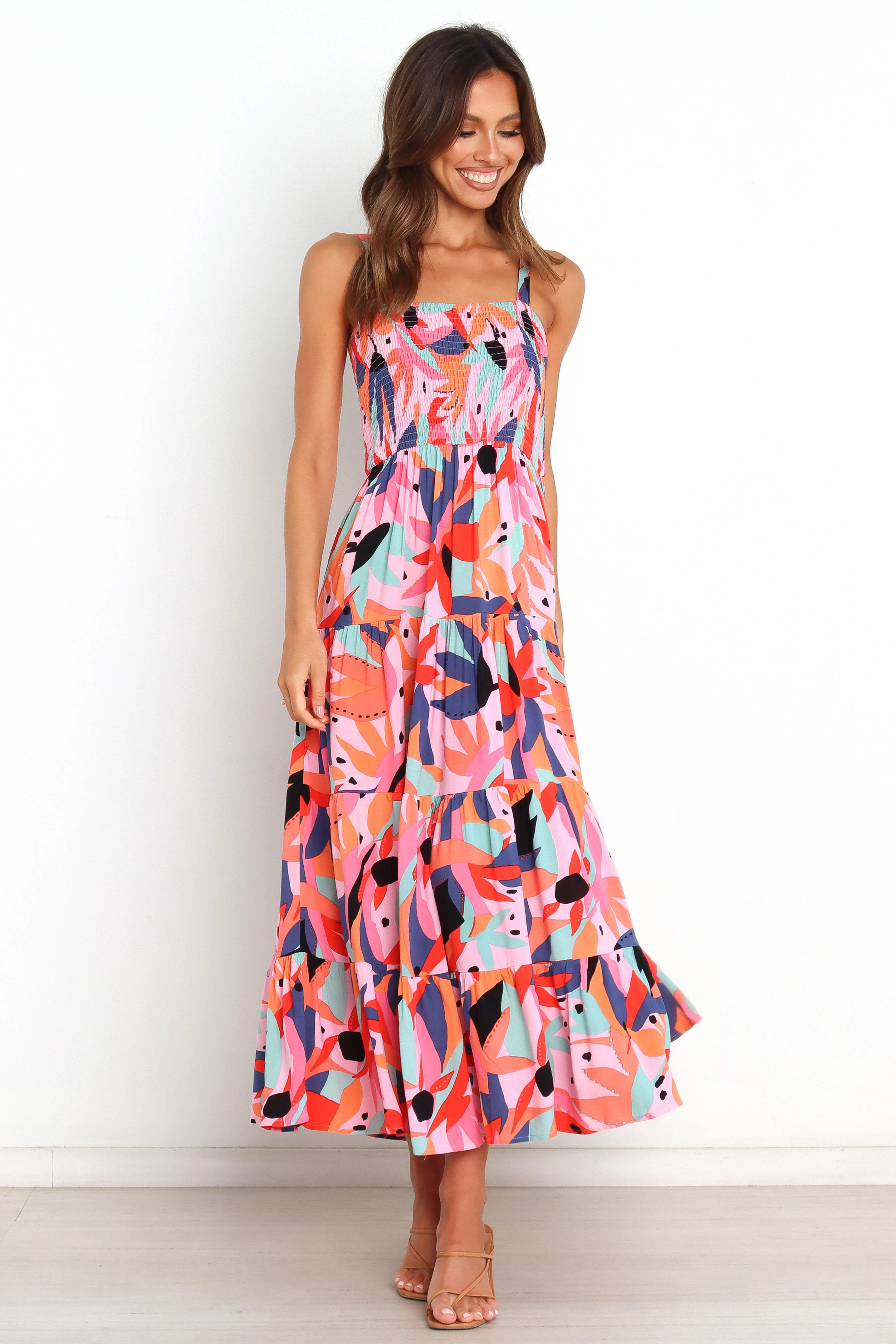 Celina Dress - Pink Multi