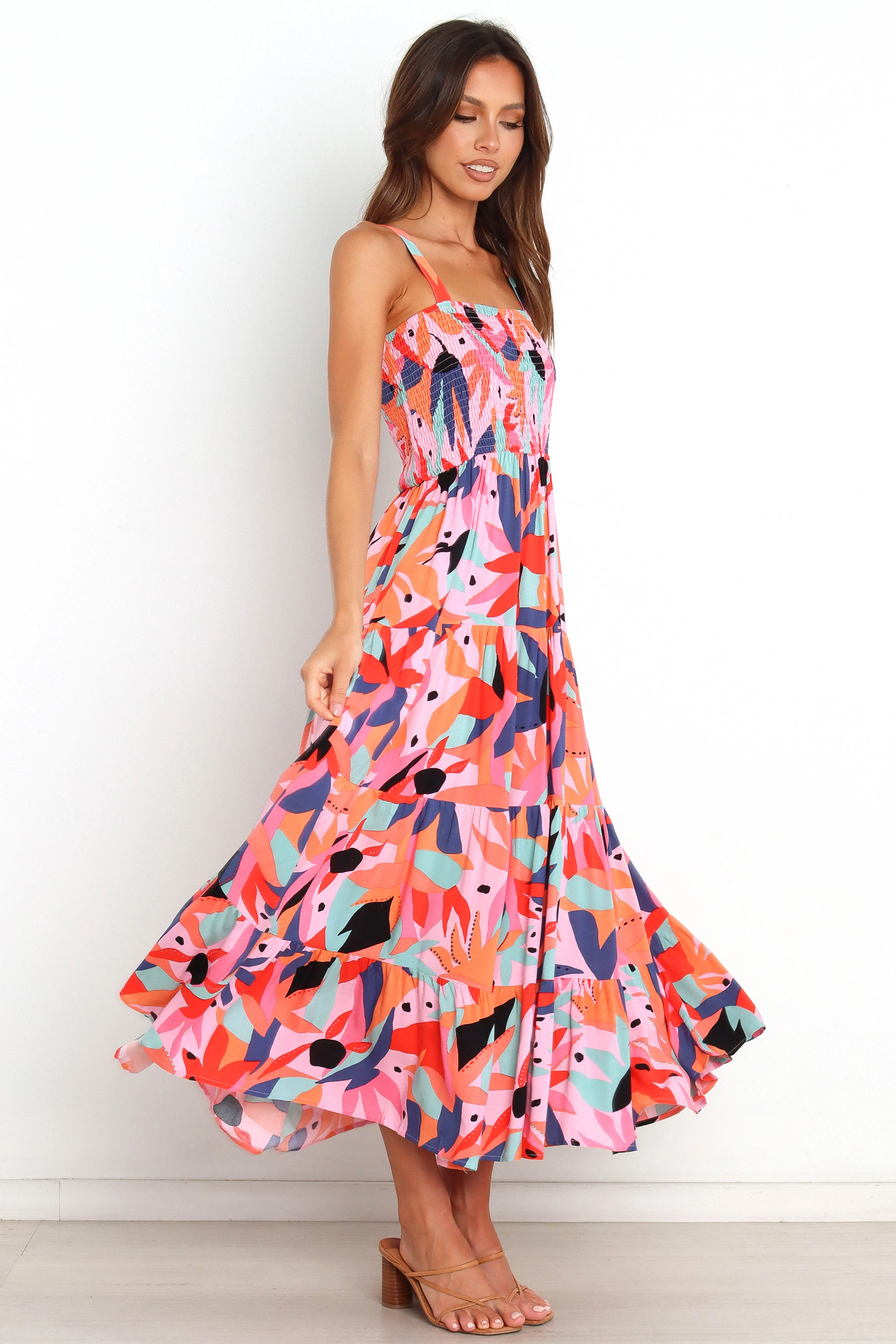 Celina Dress - Pink Multi