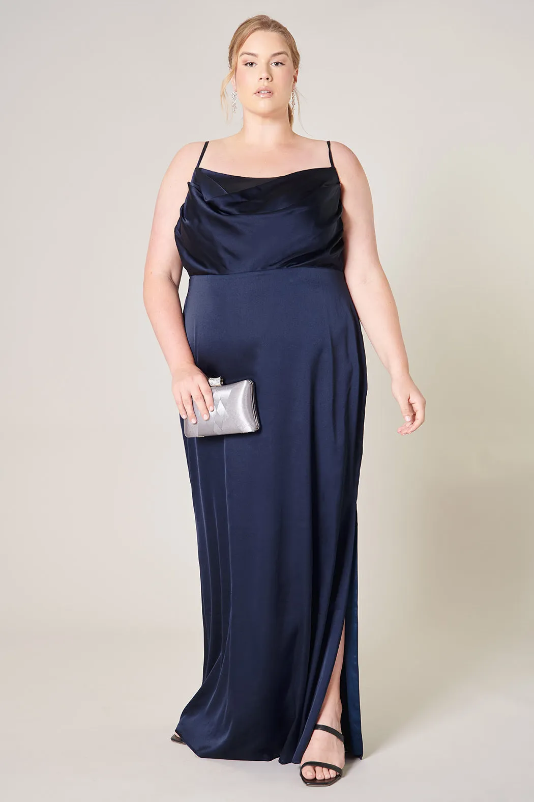 Charisma Cowl Neck Maxi Dress Curve