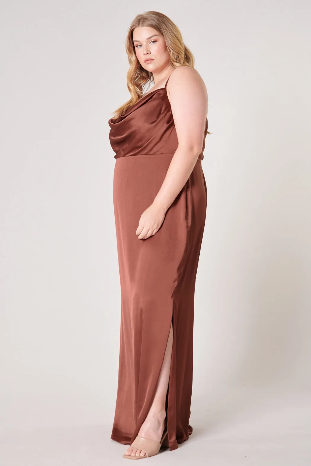 Charisma Cowl Neck Maxi Dress Curve