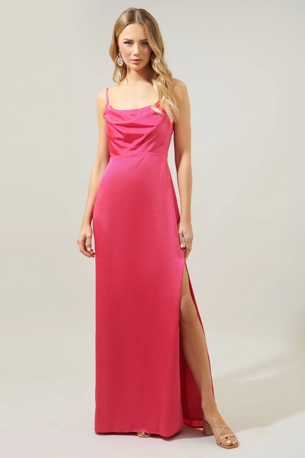 Charisma Cowl Neck Maxi Dress