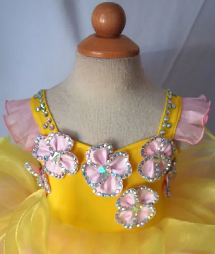 Charming Infant/toddler/kids/baby/children Girl's Pageant Dress with Bowknot  1-4T