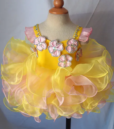 Charming Infant/toddler/kids/baby/children Girl's Pageant Dress with Bowknot  1-4T