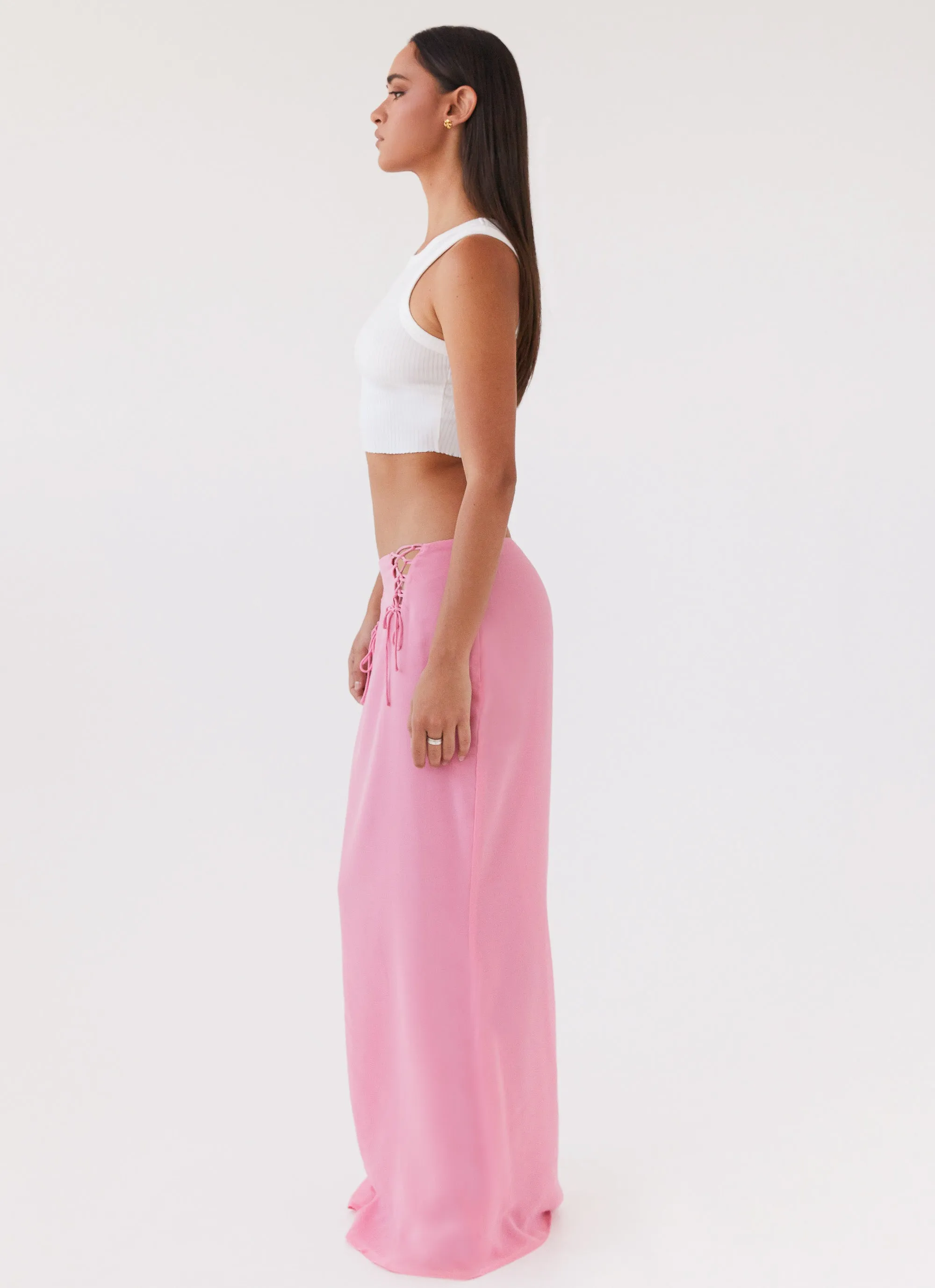 Chella Tie Up Skirt - Pink