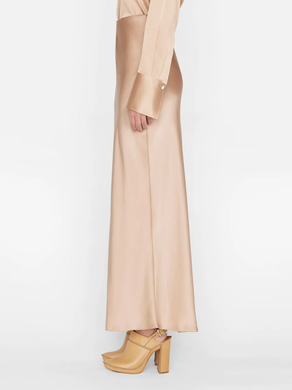 Column Maxi Skirt -- Blush