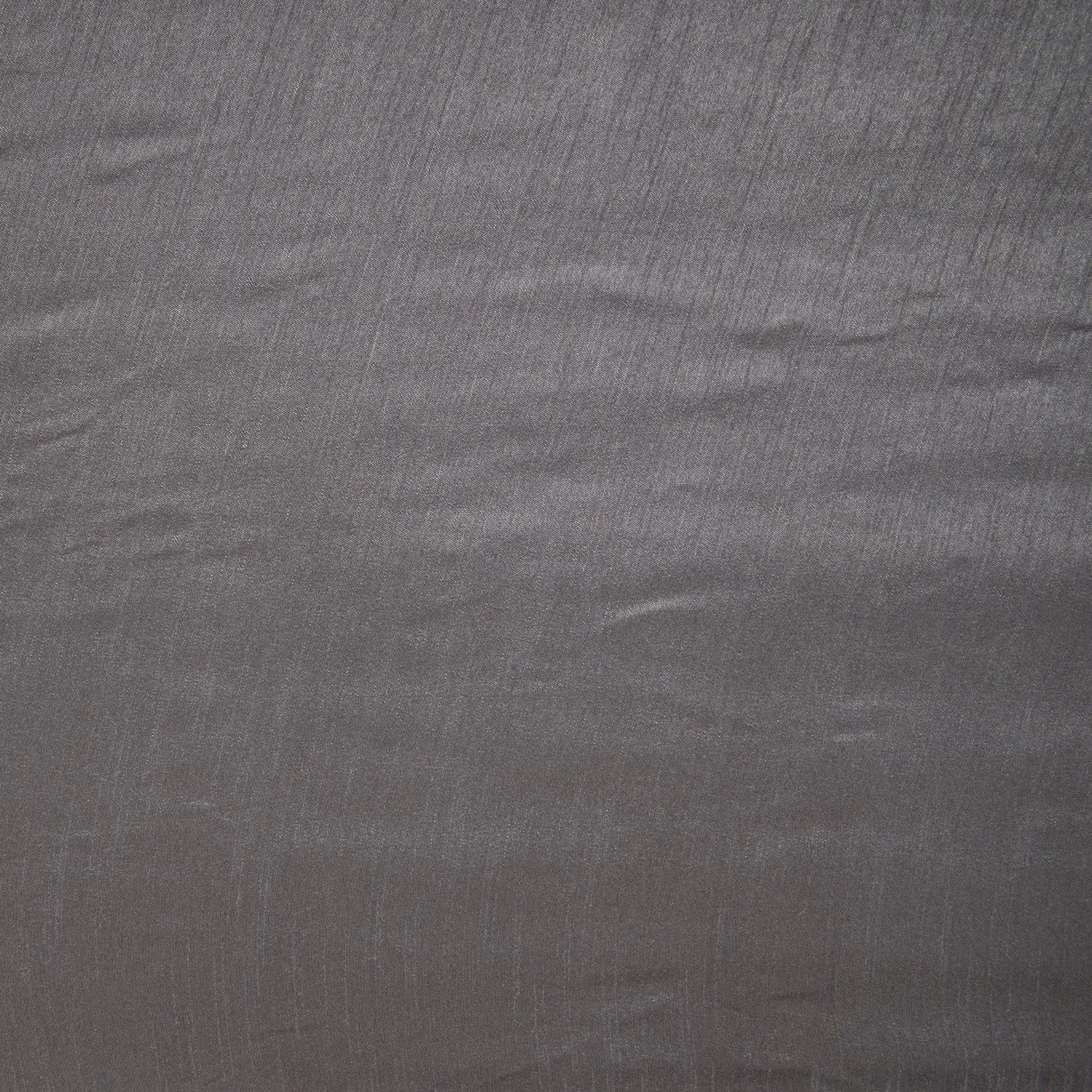 Dark Grey Solid Dupion Silk Fabric TU 1704