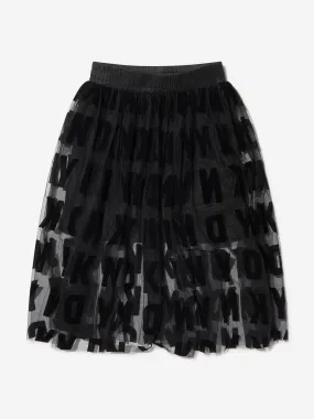 DKNY Girls Mesh Logo Skirt