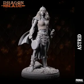 DNDDGL - Tika Wayland Female Human Rogue Astride Dragonlance mini