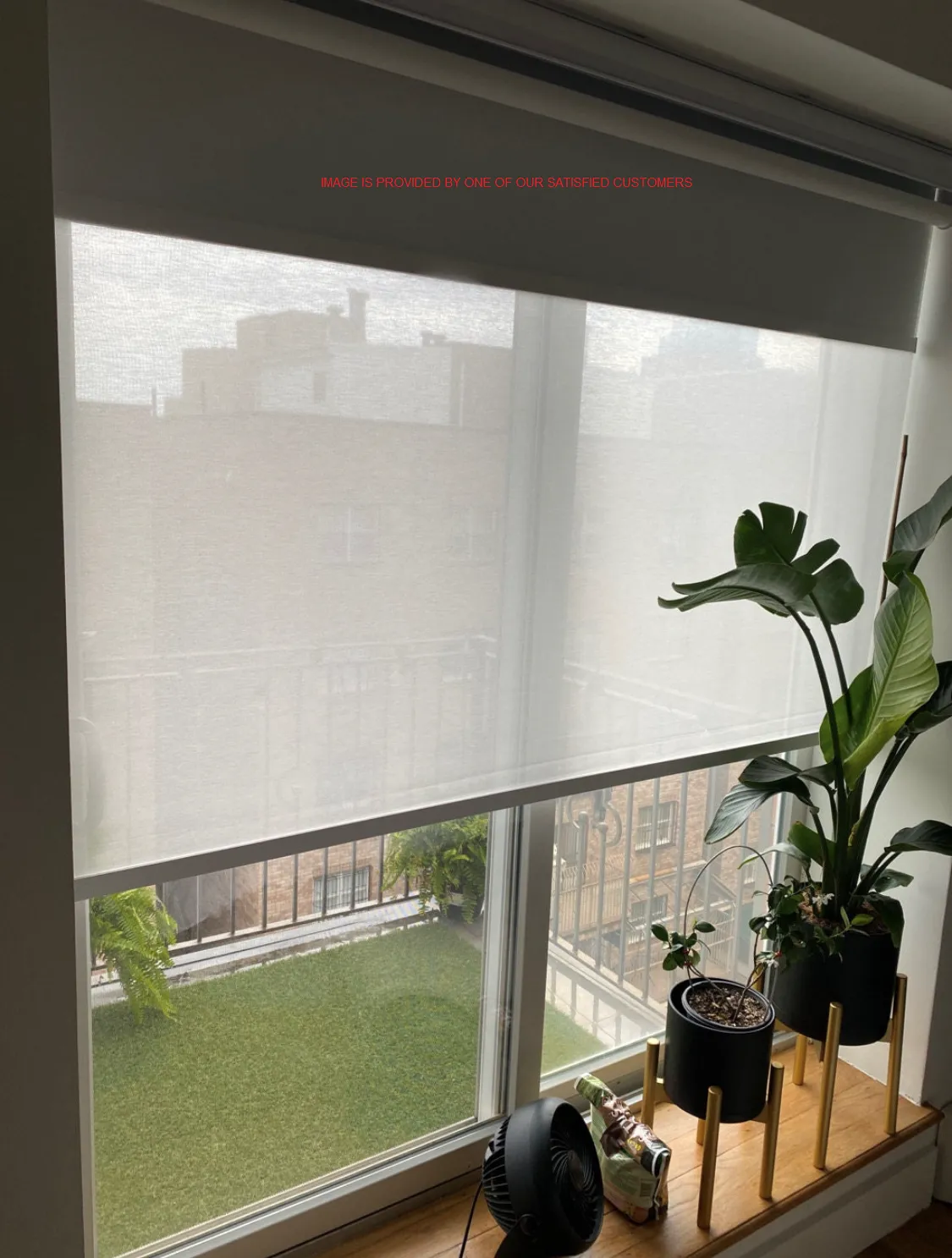 Dual Light Filter and Blackout 2 in 1 Waterproof Window Roller Shade