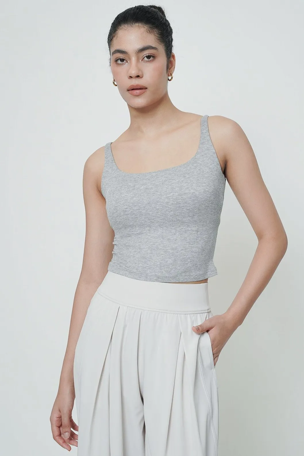 Dynamic Bra Top in Light Grey