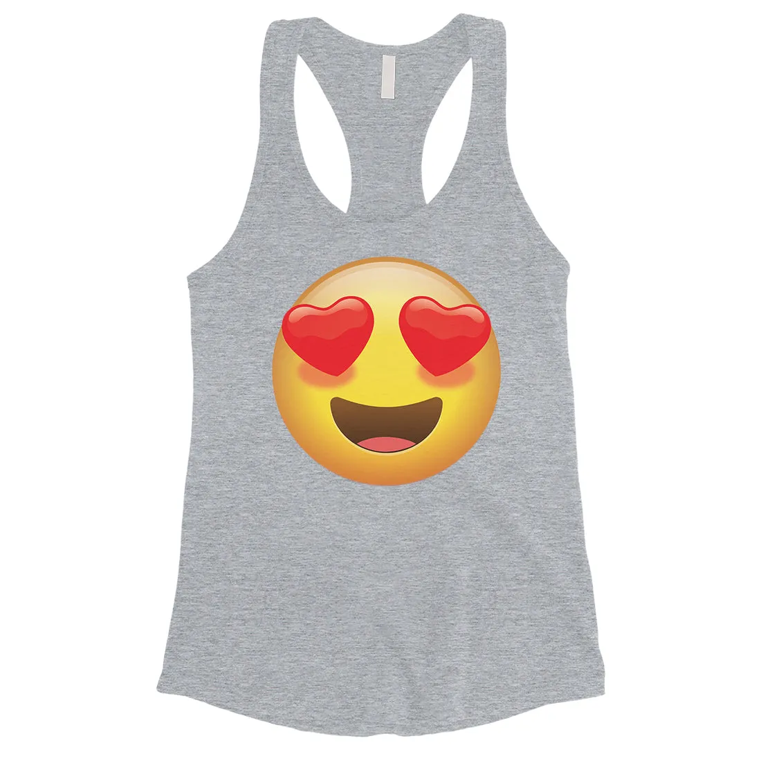 Emoji-Heart Eyes Womens Unique Fun Cool Best Tank Top Friend Gift