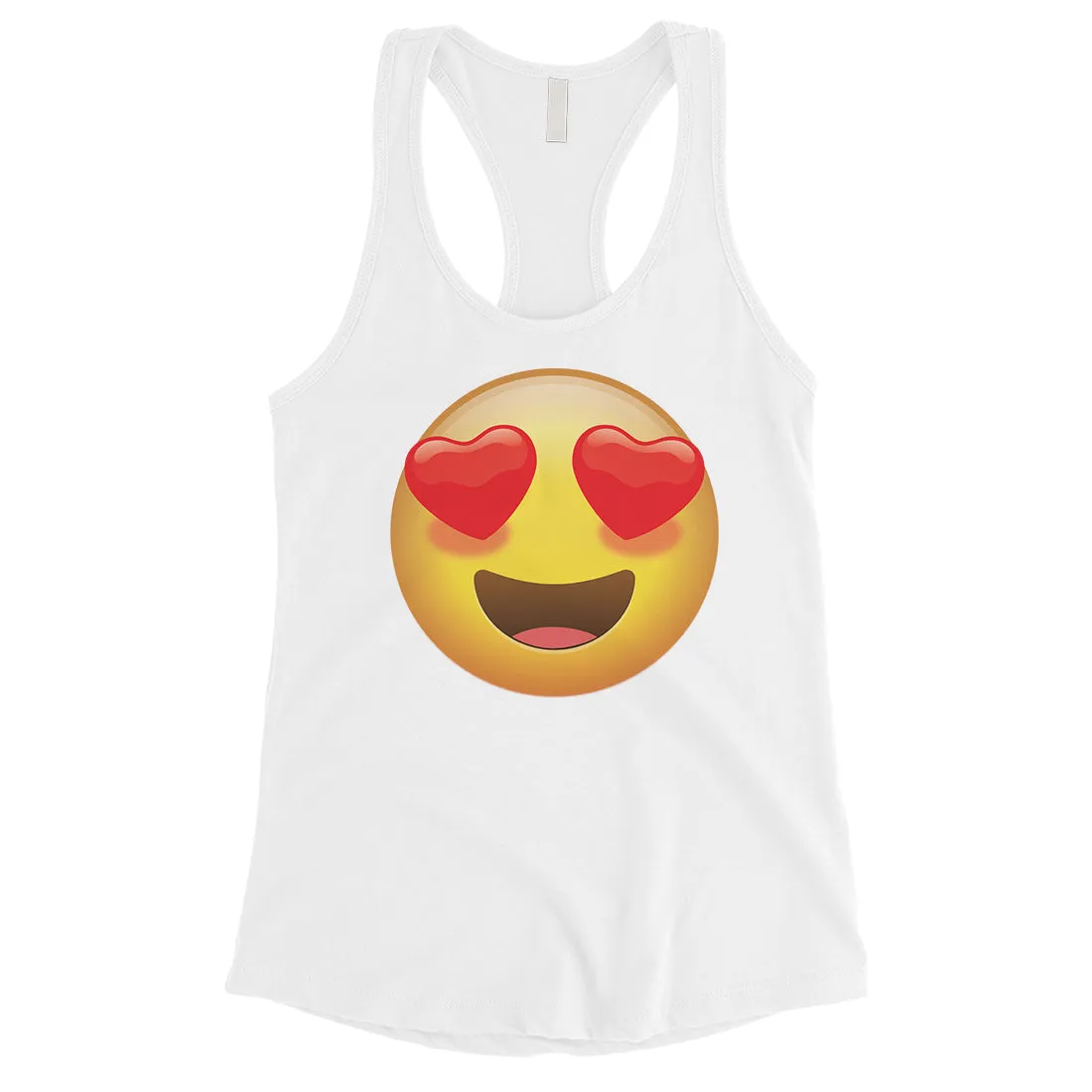 Emoji-Heart Eyes Womens Unique Fun Cool Best Tank Top Friend Gift