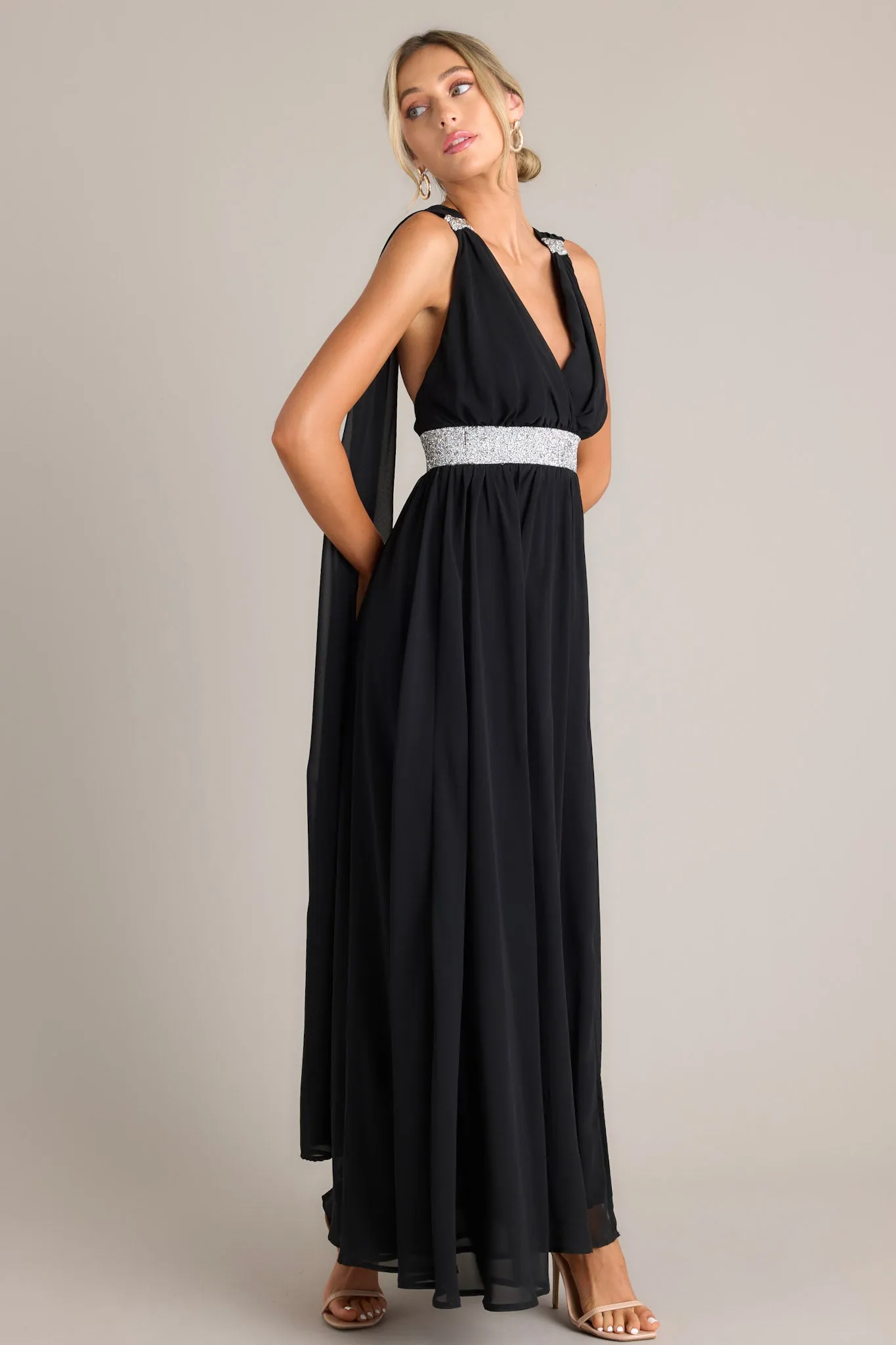 Everyone's Desire Black Maxi Dress