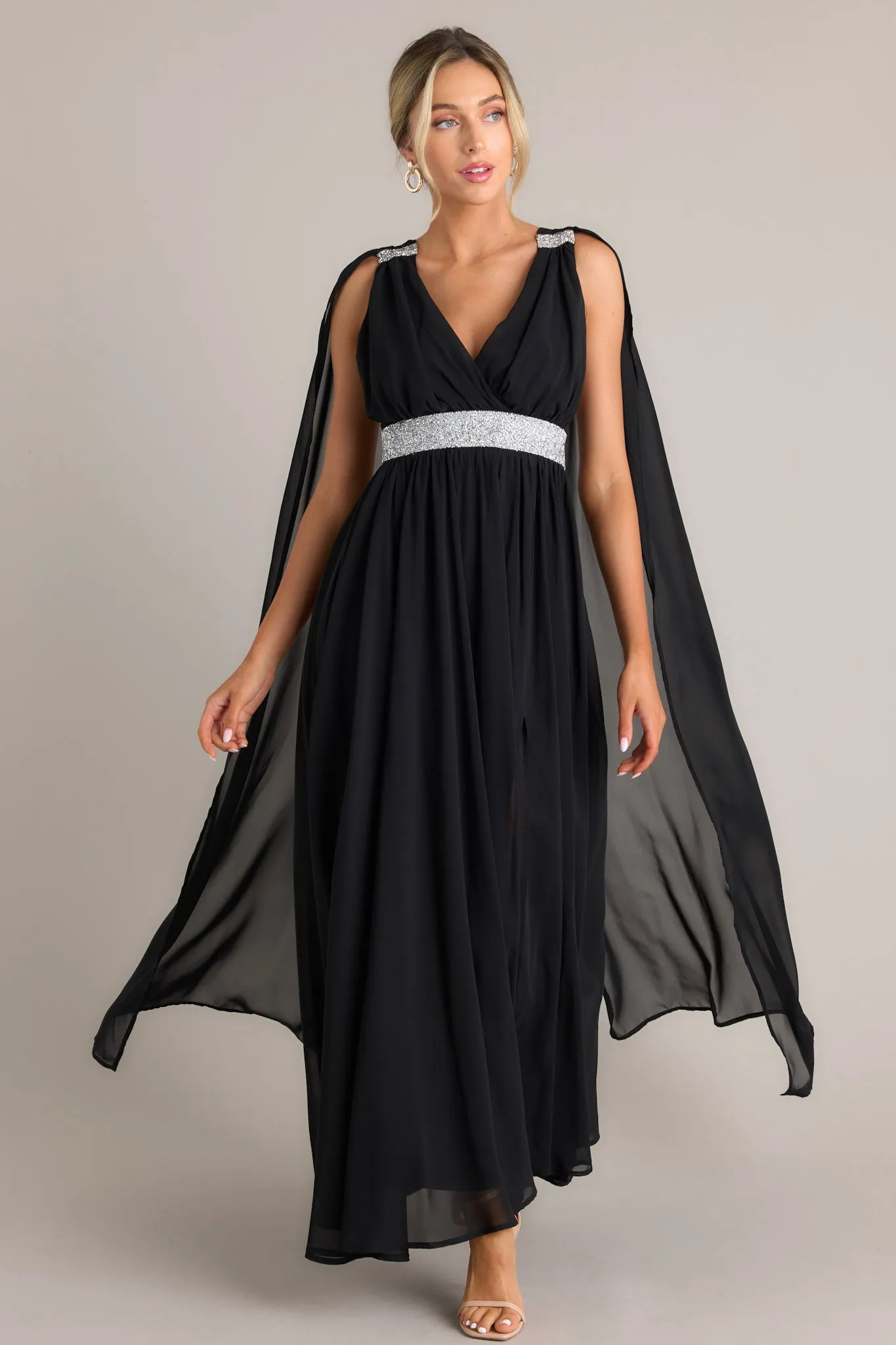 Everyone's Desire Black Maxi Dress