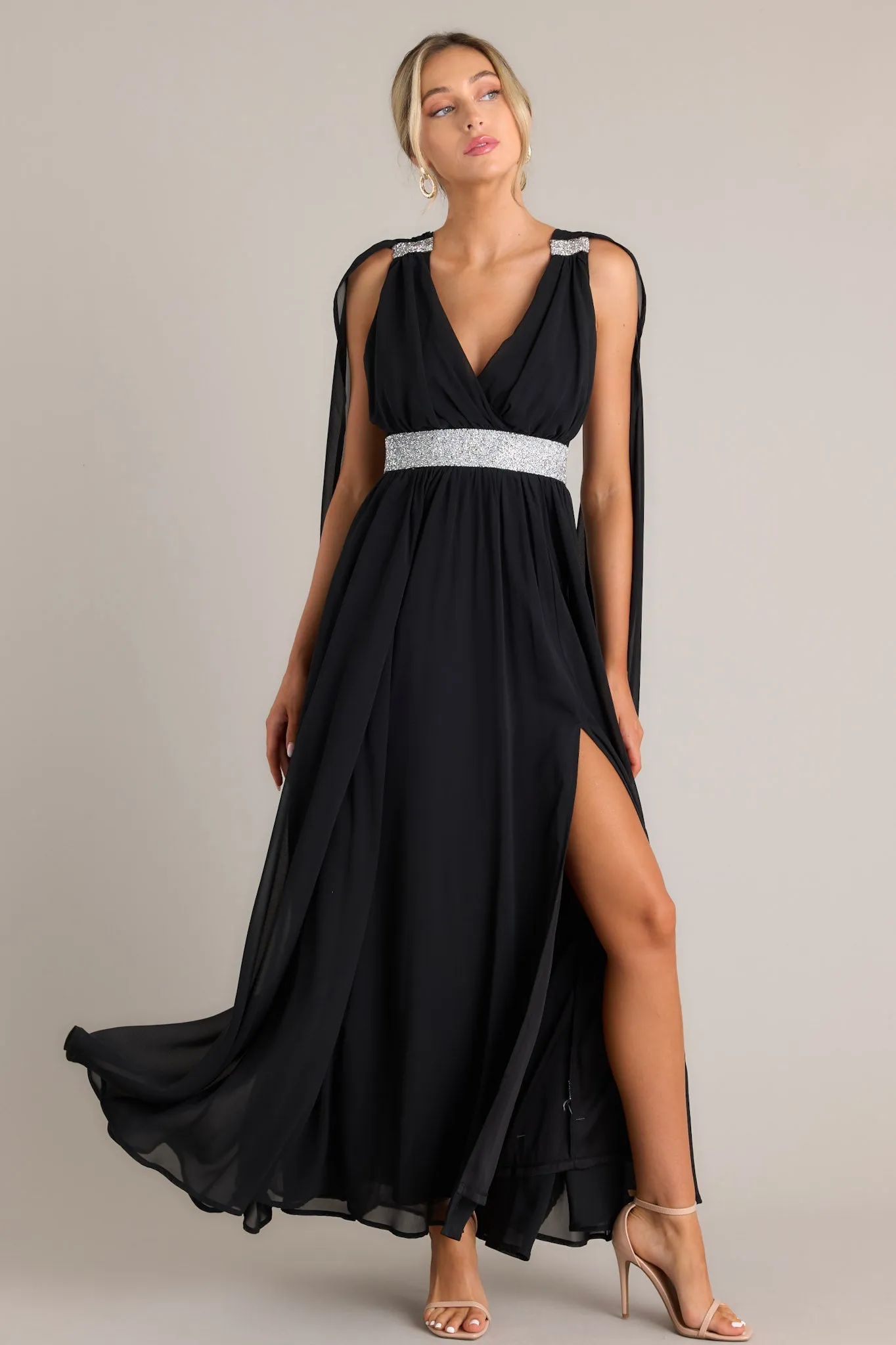 Everyone's Desire Black Maxi Dress