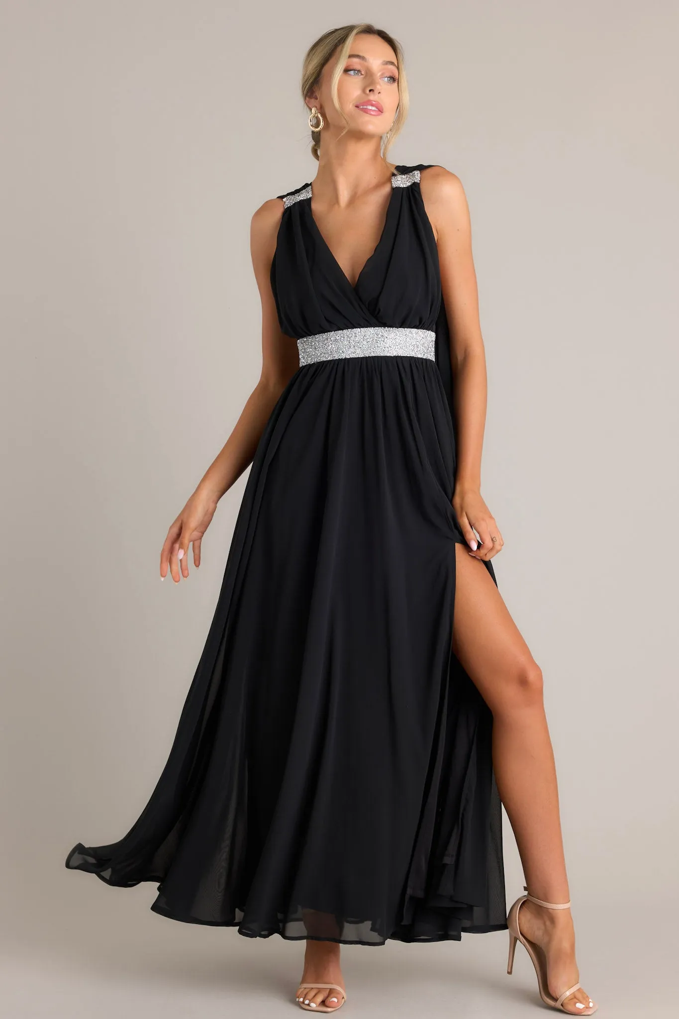 Everyone's Desire Black Maxi Dress