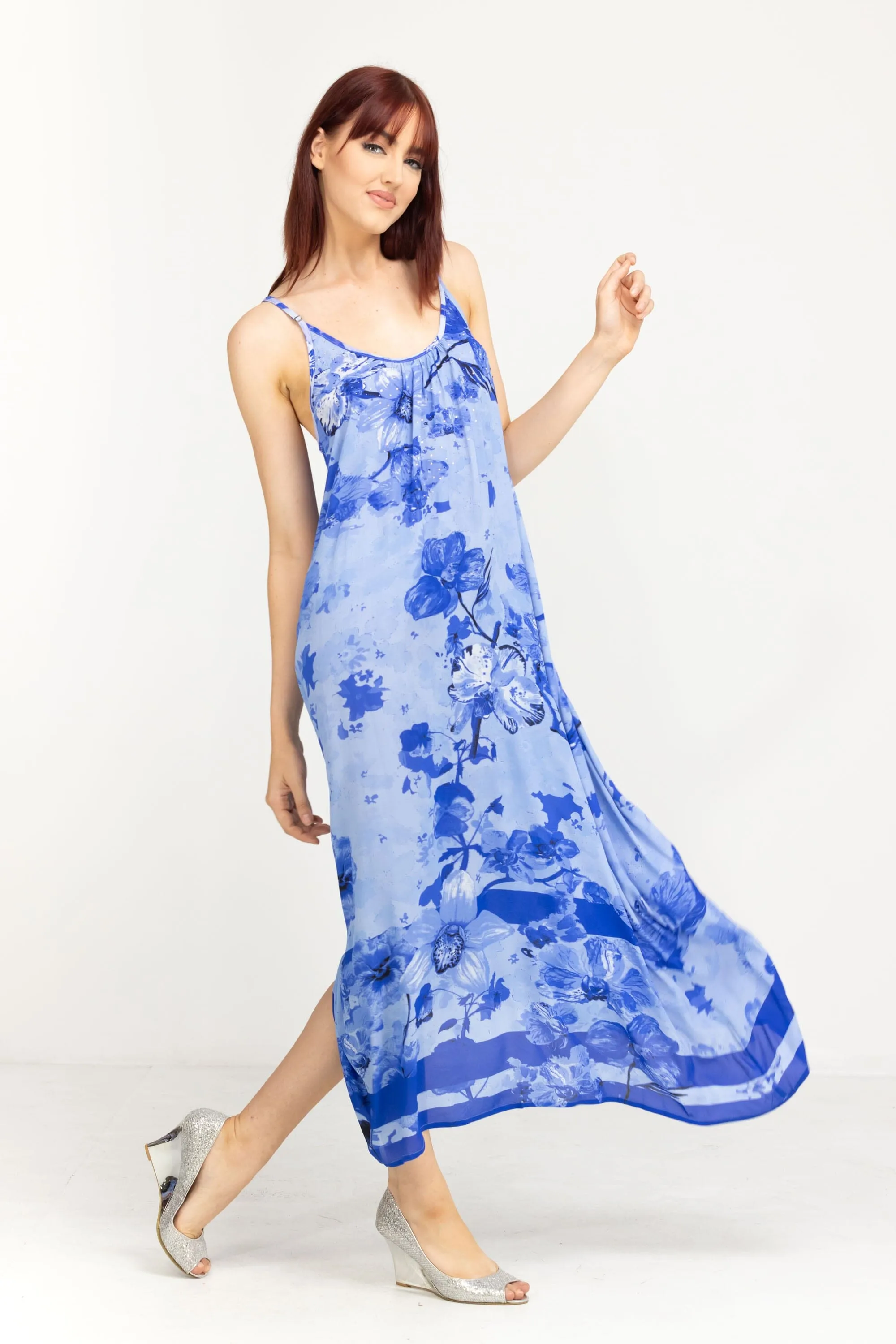 FINLANDIA - MAXI DRESS WITH ADJUSTABLE STRAPS