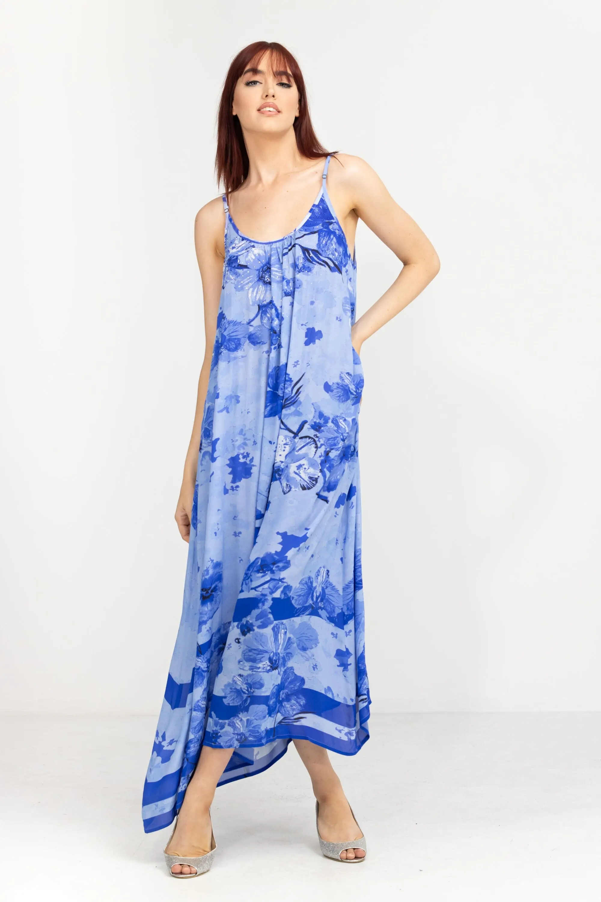 FINLANDIA - MAXI DRESS WITH ADJUSTABLE STRAPS